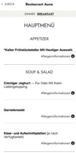 Aune Frühstück