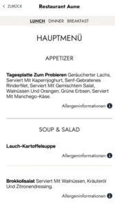 Aune Mittagessen
