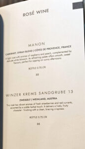Weinkarte