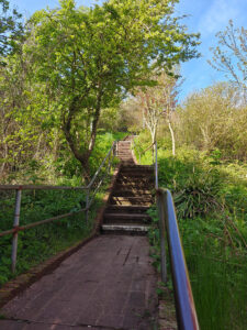 Treppe nach Oberland
