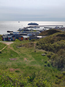 MS Friedtjof Nansen vor Helgoland