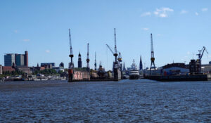 Dock im Dock mit Dampfeisbrecher Stettin