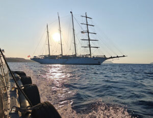 Star Clipper in Santorini