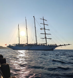 Star Clipper in Santorini