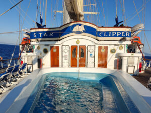 Aft Deck mit Pool