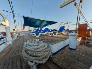 Aft Deck mit Pool