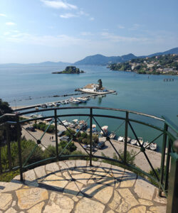 Blick vom Café Kanoni