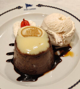 Schokopudding und Malaga-Eis