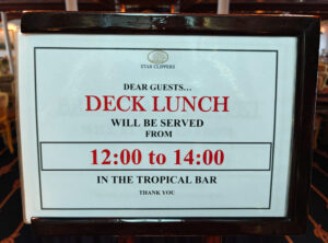Deck Lunch