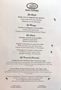Abendessen Tag 7