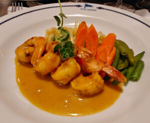 Shrimps in Pernod