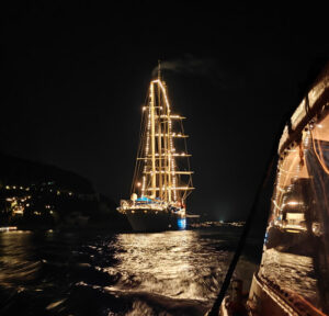 Star Clipper bei Nacht