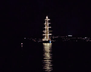Star Clipper bei Nacht