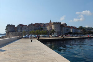 Blick auf Korcula