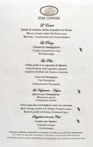 Abendessen Tag 9