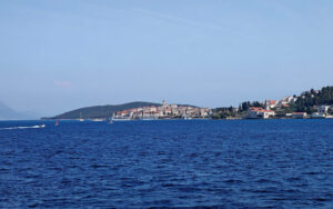 Blick auf Korcula