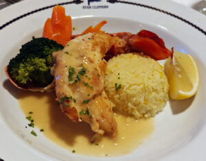 Languste mit Zitronenbuttersauce
