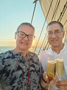 Champagner zum Sonnenuntergang